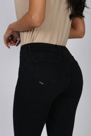 Jeans Tiro Medio Pitillo 4705