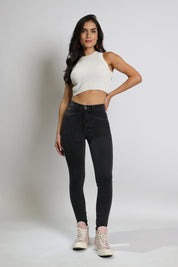 Jeans Tiro Alto Pitillo 4863
