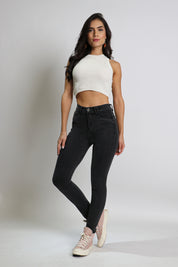 Jeans Tiro Alto Pitillo 4863