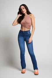 Jeans Tiro Alto Regular 5299