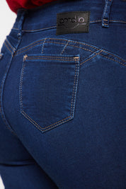 Jeans Tiro Medio Pitillo 4237
