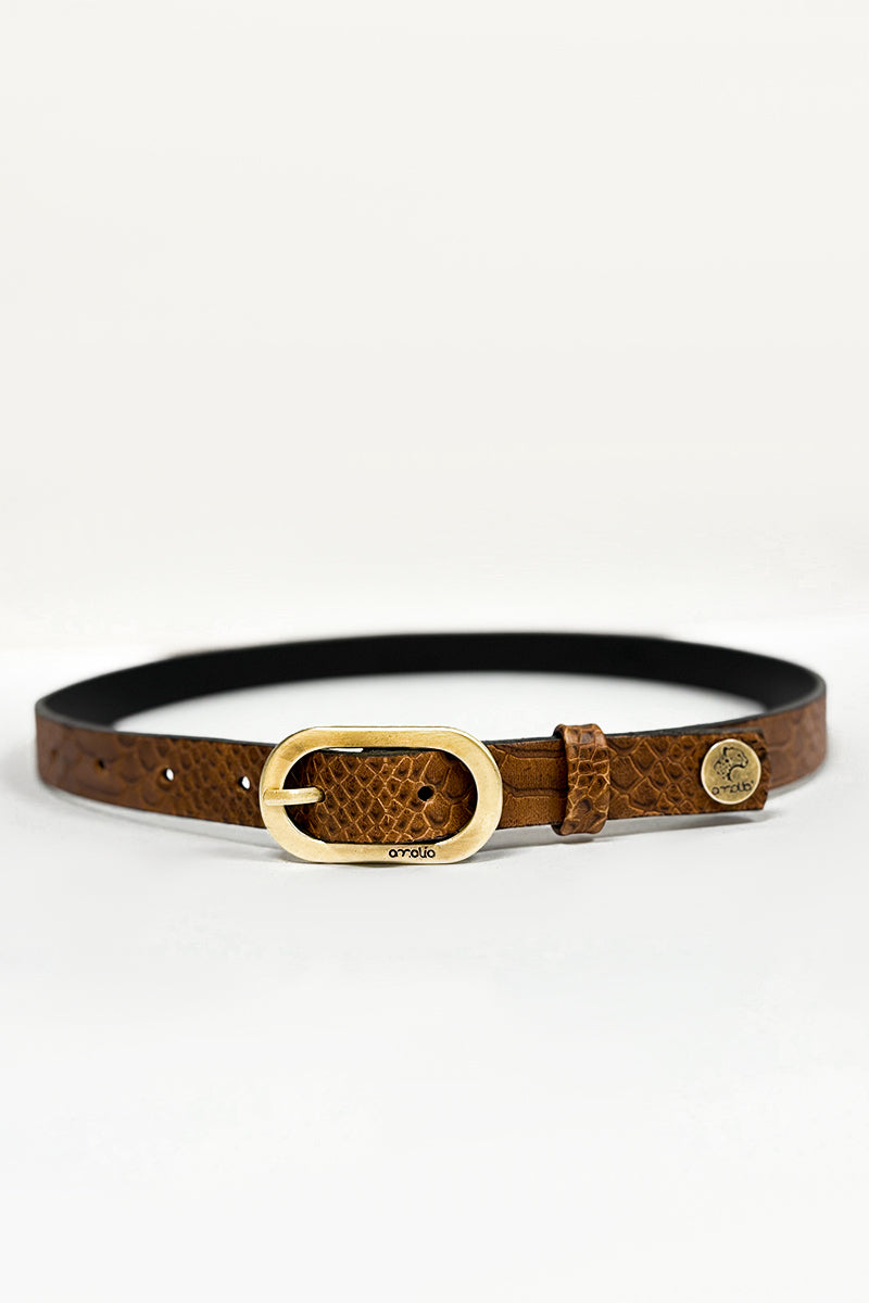 Cinturon CROCO LATTE 5185