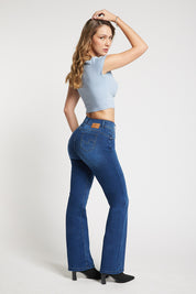 Jeans Mujer Tiro Alto Recto   2554