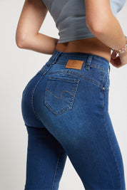 Jeans Mujer Tiro Alto Recto   2554