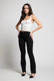 Jeans Mujer Tiro Alto Recto 4532