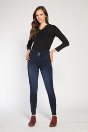 Jeans Tiro Alto Pitillo Push In Push Up 4557