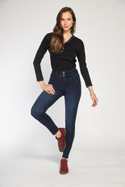 Jeans Tiro Alto Pitillo Push In Push Up 4557