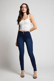 Jeans Tiro Alto Pitillo Push in Push Up 4558