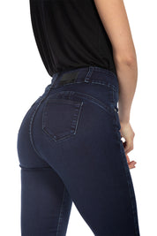 Jeans Tiro Alto Pitillo Push in Push Up   4558