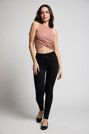 Jeans Tiro Alto Pitillo Push in Push Up 4559