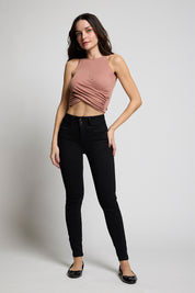 Jeans Tiro Alto Pitillo Push in Push Up 4559