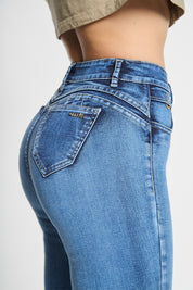 Jeans Tiro Alto Pitillo 4865