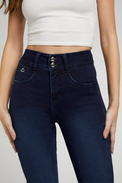 Jeans Tiro Alto Recto Push In Push Up 4871