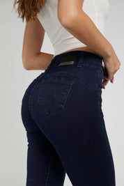 Jeans Tiro Alto Recto Push In Push Up 4871