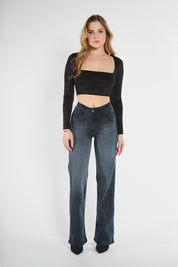 Jeans Tiro Alto Recto 4957