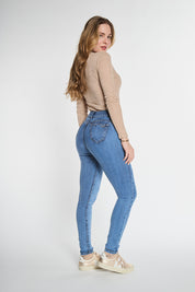 Jeans Tiro Alto Pitillo 5066