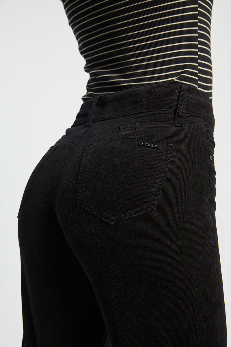 Pantalón Mujer Wide Leg Cotelé 5344