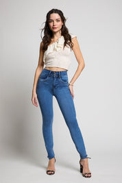 Jeans Tiro Alto Pitillo 5282