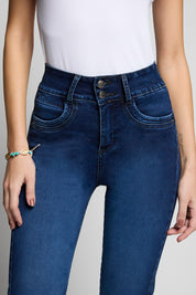 Jeans Tiro Alto Recto Push In Push Up 5285