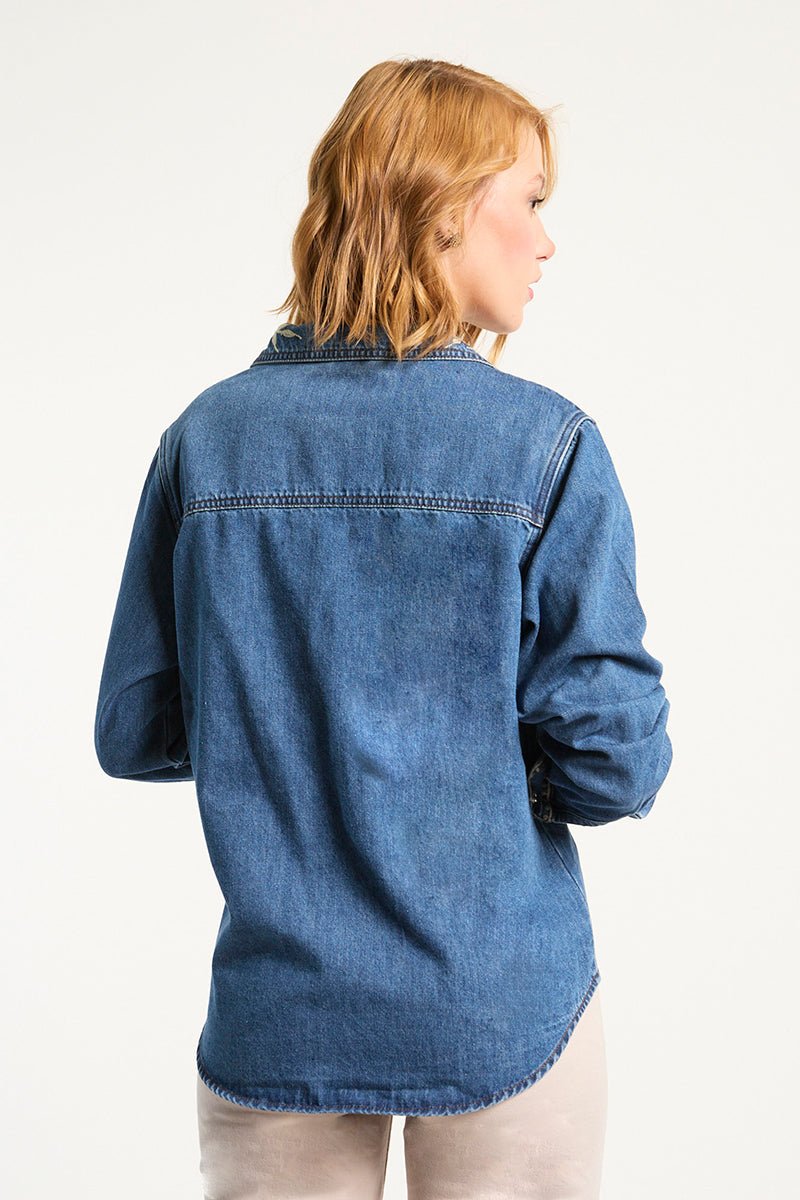 Sobrecamisa Mujer con Bordado 5358