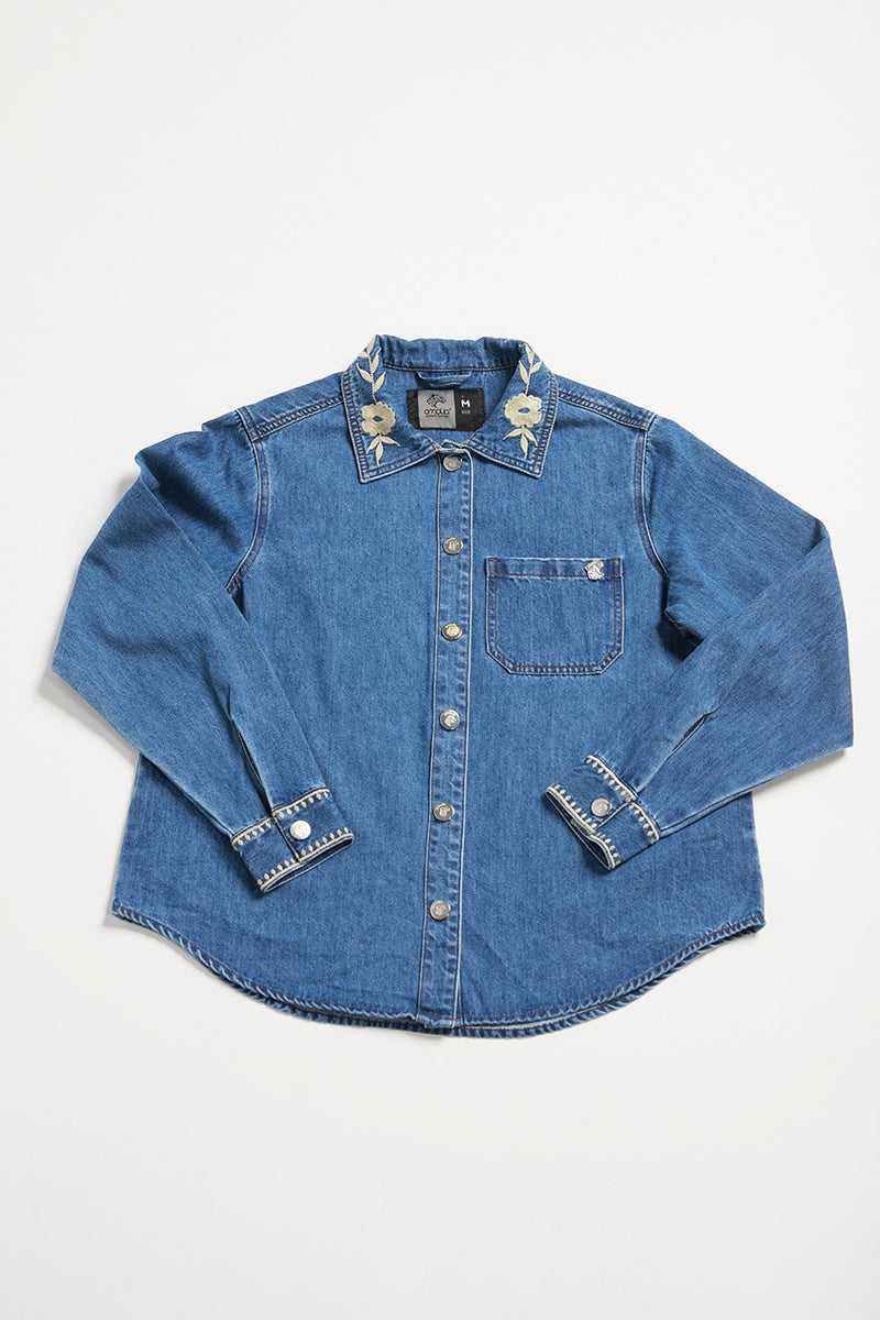 Sobrecamisa Mujer con Bordado 5358