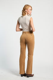 Jeans Mujer Tiro Alto recto Cotelé 5377