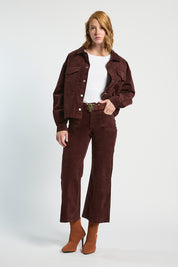 Pantalón Mujer Wide Leg Cotelé 5378