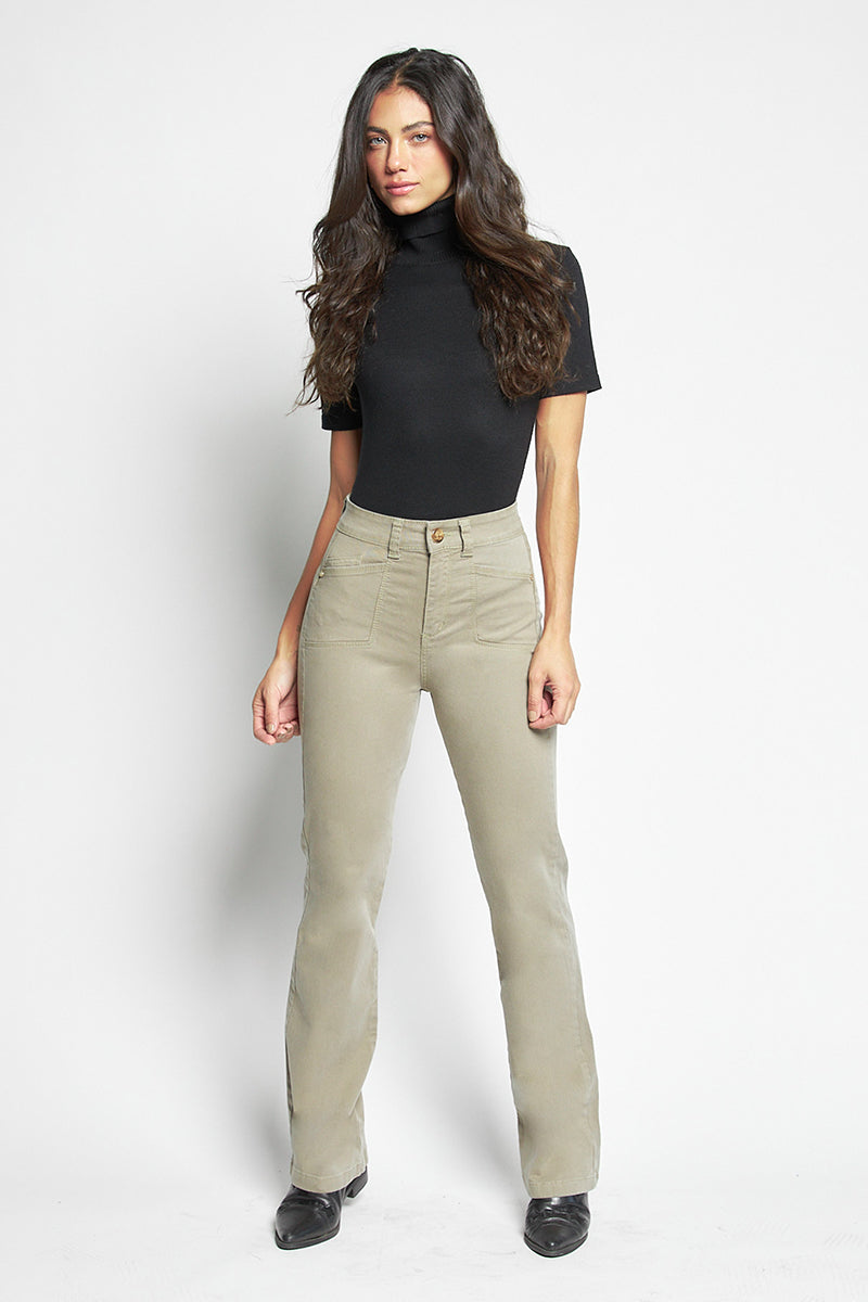 Jeans Mujer Tiro Alto Recto 5390