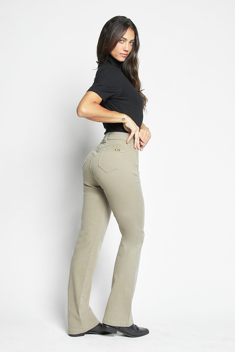 Jeans Mujer Tiro Alto Recto 5390