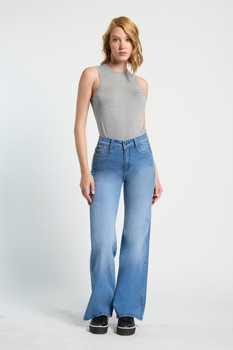 Jeans Mujer Wide Leg 5393