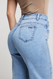Jeans Wide Leg con Cristales 5409