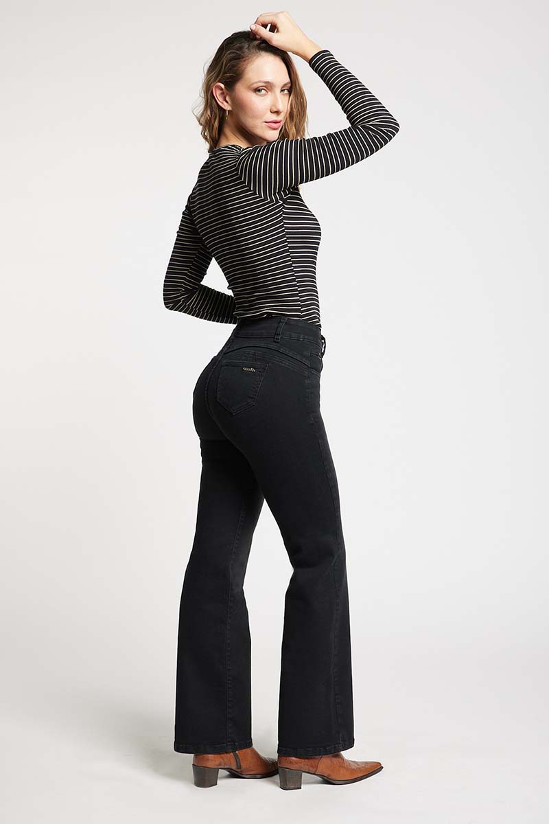 Jeans Mujer Tiro Alto Recto 5411