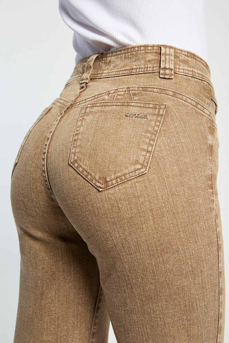 Jeans Mujer Tiro Alto Recto 5414