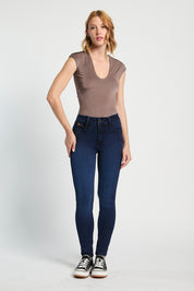 Jeans Mujer Tiro Alto Pitillo 5423