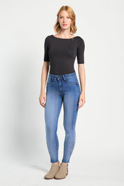 Jeans Mujer Tiro Alto Pitillo 5428