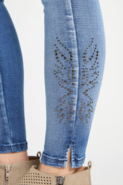 Jeans Mujer Tiro Alto Pitillo 5428