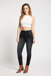 Jeans Mujer Tiro Alto Pitillo Push in Push Up 5433