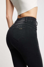 Jeans Mujer Tiro Alto Pitillo Push in Push Up 5433