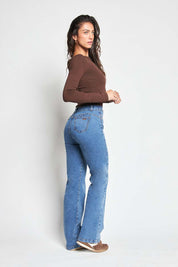 Jeans Mujer Tiro Alto Recto 5436