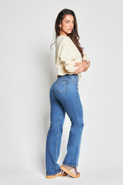 Jeans Mujer Tiro Alto Recto 5437