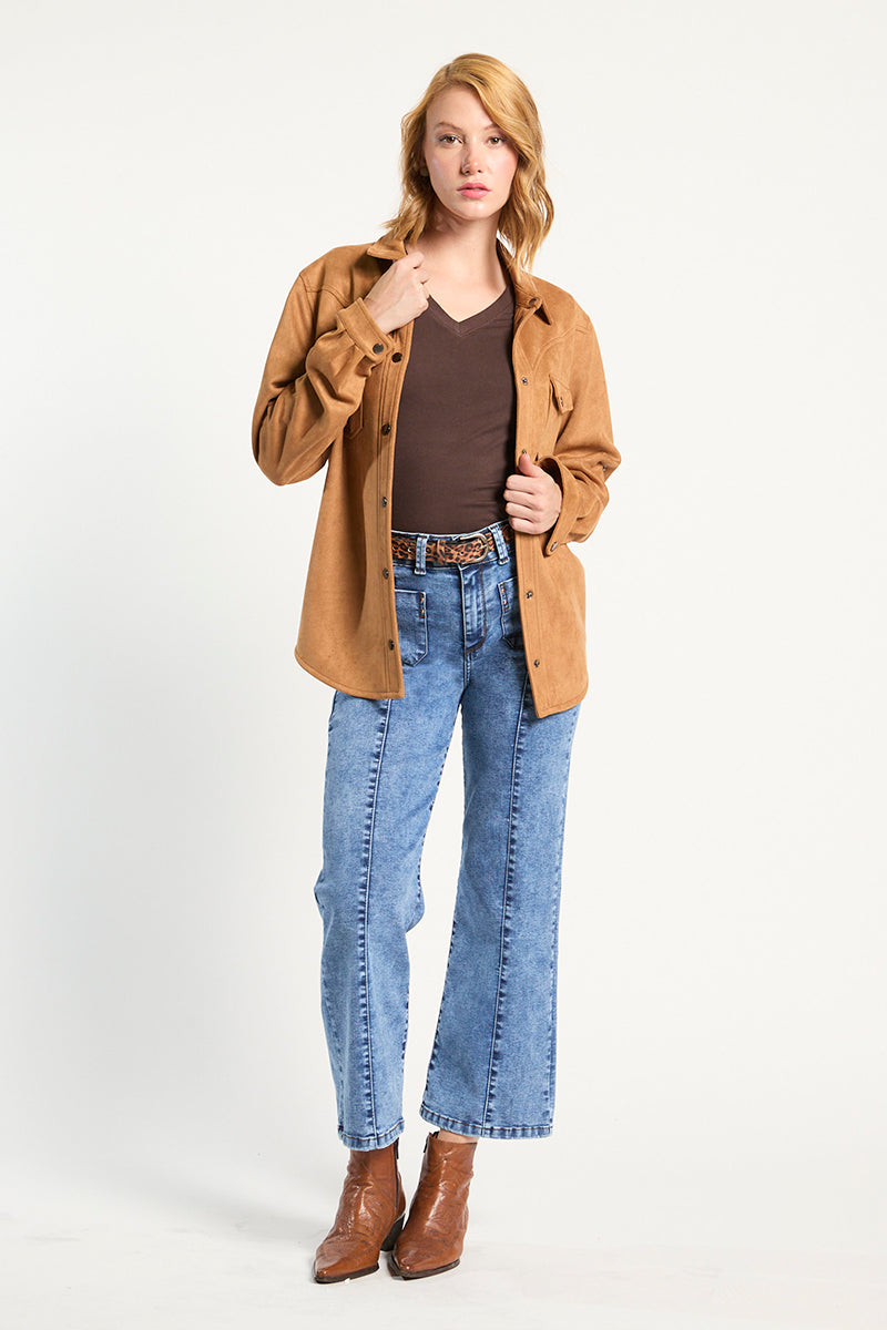 Jeans Mujer Tiro Alto Recto 5443