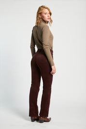 Jeans Mujer Tiro Alto recto Cotelé 5455