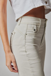 Jeans Mujer Tiro Alto Recto Seiko Crop 5536