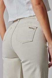Jeans Mujer Tiro Alto Recto Seiko Crop 5536