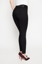 Jeans Tiro Medio Pitillo   4236