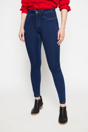 Jeans Tiro Medio Pitillo   4237