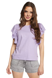 Polera con Vuelos 4465 Lila