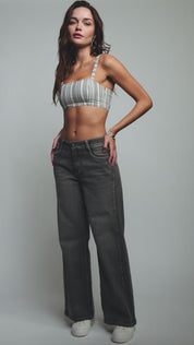 Jeans Mujer Wide Leg Rigid Look 5514