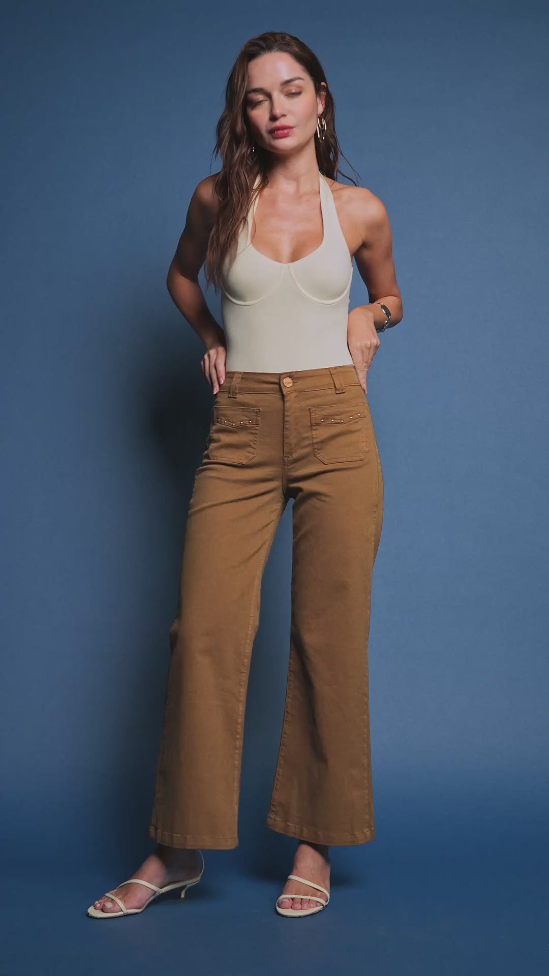 Jeans Mujer Wide Leg Crop 5511