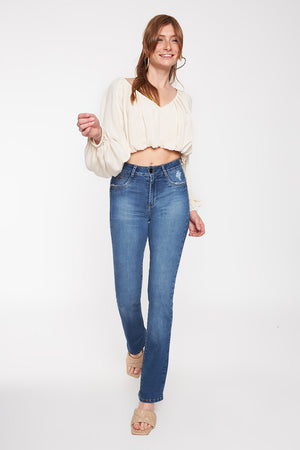 MARFIL JEANS · TIRO ALTO REGULAR · 3841